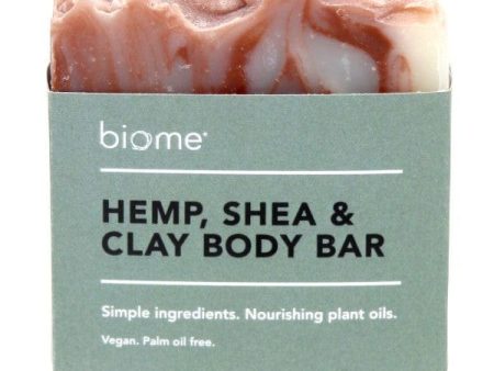 Biome Body Soap Bar 110g - Hemp, Shea & Clay Online Hot Sale