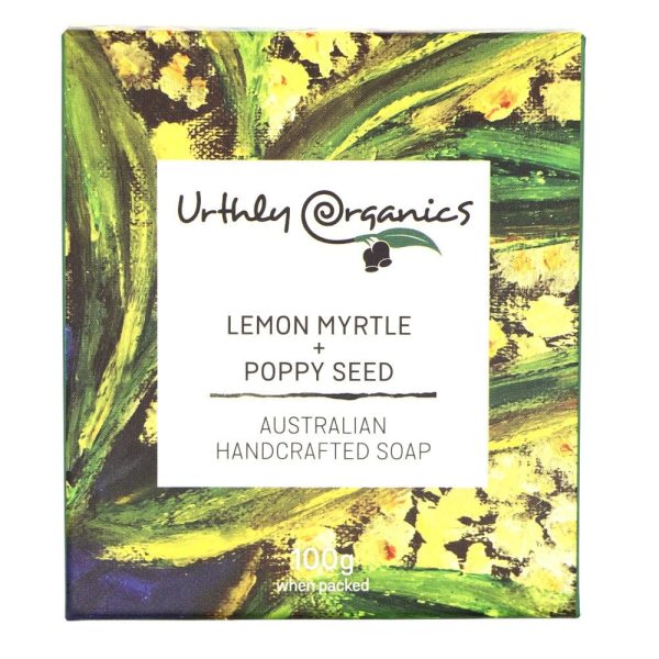 Urthly Organics Soap Bar - Lemon Myrtle & Poppy Seed Cheap