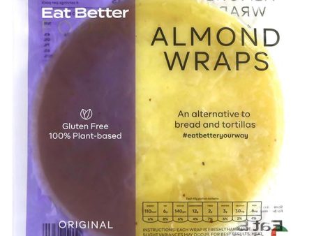 EAT BETTER FOODS Original Almond Wraps, Pack of 4 Wraps Sale