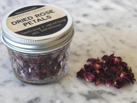 Rose Petals Certified Organic in glass jar 8g Sale