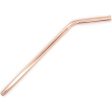 Rose Gold Stainless Steel Safety Straw 8mm - Bent Supply