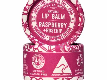 Viva La Body Vegan Lip Balm - Raspberry & Rosehip Sale