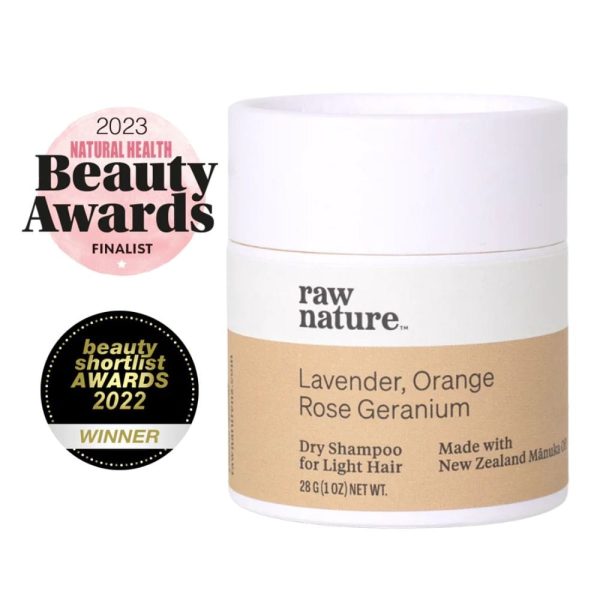 Raw Nature Dry Shampoo Mini 28g - Lavender, Orange & Rose (Light Hair) Cheap