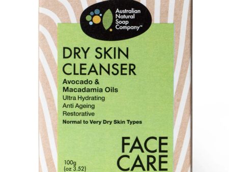 Australian Natural Soap Company Face Cleanser Bar - Dry Skin (Avocado & Macadamia) Hot on Sale