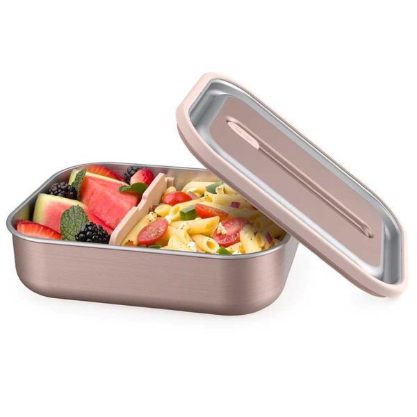 Bentgo Microwavable Stainless Steel Leak-proof Lunch Box 1200ml Rose Gold Discount