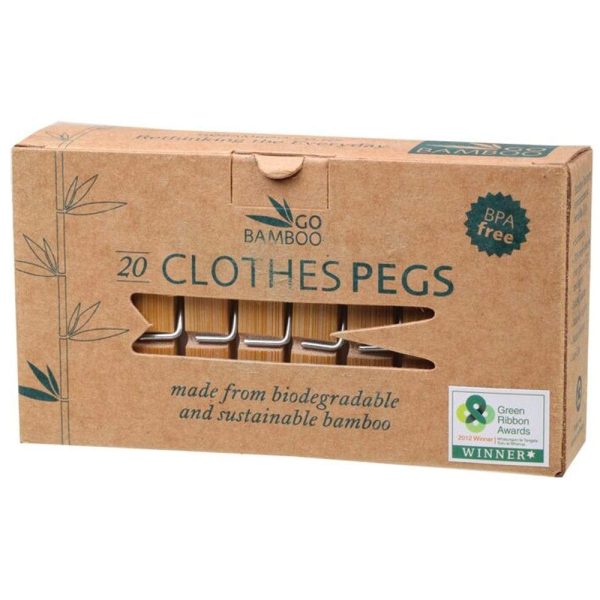 Bamboo clothes pegs (pack of 20) For Cheap