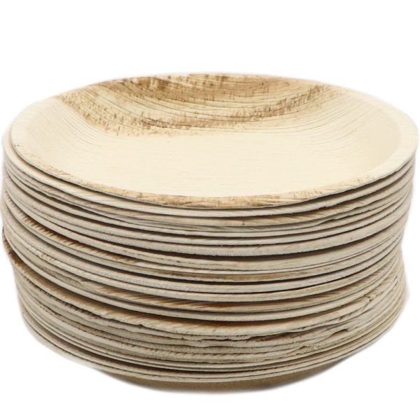 Palm Leaf Dinner Plate 25pk - Round Online