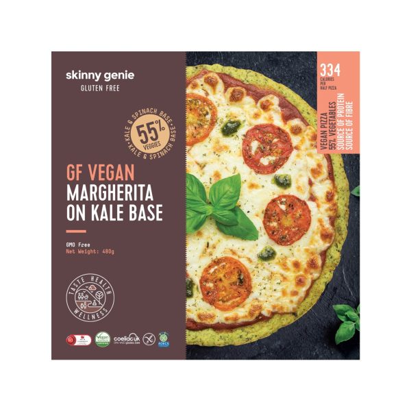 SKINNY GENIE Vegan Margherita On Kale Pizza Base (26cm), 480g Online