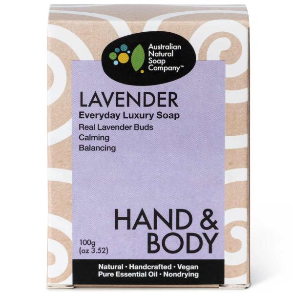 Australian Natural Soap Company Hand & Body Soap Bar - Lavender Online Sale