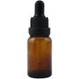 Amber Glass Bottle with Black Dropper 15ml Online Hot Sale