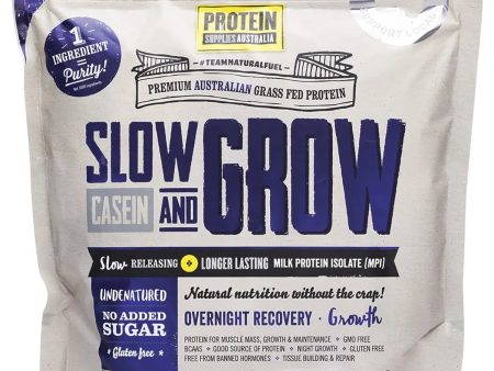 Protein Supplies Australia  Slow & Grow Slow Release Pure 1kg Supply