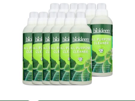 BIOKLEEN All Purpose Cleaner Super Concentrated - Pack of 12 (32oz each) Online Sale