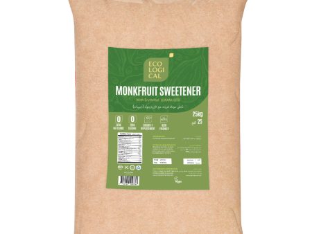 ECOLOGICAL Monkfruit Sweetener With Erythritol Blend (Granules), 25kg Sale