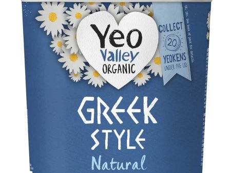 YEO VALLEY Organic Greek Style Yoghurt, Natural - 950g on Sale