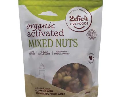 2Die4 Live Foods Organic Activated Mixed Nuts With Fresh Whey 300g For Discount