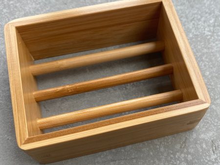 Large No tox bamboo soap holder For Sale