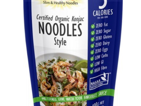 Zero Slim & Healthy Certified Organic Konjac - Noodles Style 400g Online Sale