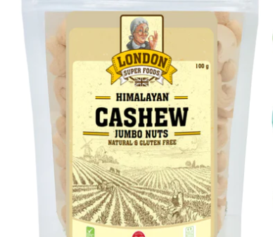 LONDON SUPER FOODS Himalayan Natural Cashew Nuts, 100g - Gluten Free Online now