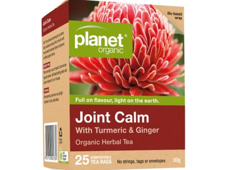 Planet Organic Organic Herbal Tea Joint Calm with Turmeric & Ginger x 25 Tea Bags For Discount