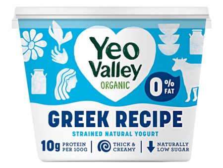 YEO VALLEY Super Thick Yoghurt, 0% Fat,  Natural - 450g Online Hot Sale