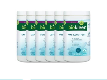 BIOKLEEN Laundry Powder Oxy Bleach - Pack of 6 (32 Oz each) Hot on Sale