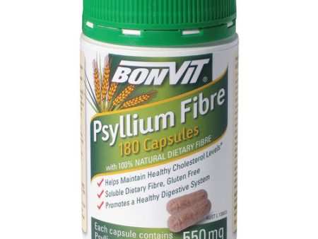 Bonvit Psyllium Fibre Capsules 550mg 180c Online