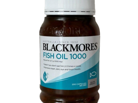 BLACKMORES Fish Oil 1000 Odourless 200 Capsules For Discount