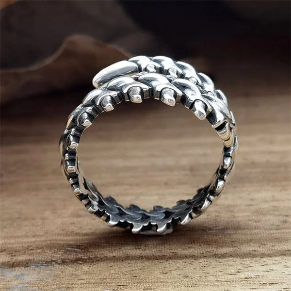 Vintage Punk Centipede Couple Ring Gothic Geometric Spine Five Finger Rings Hip Hop Hyperbole Anime Ring Jewelry Online Hot Sale