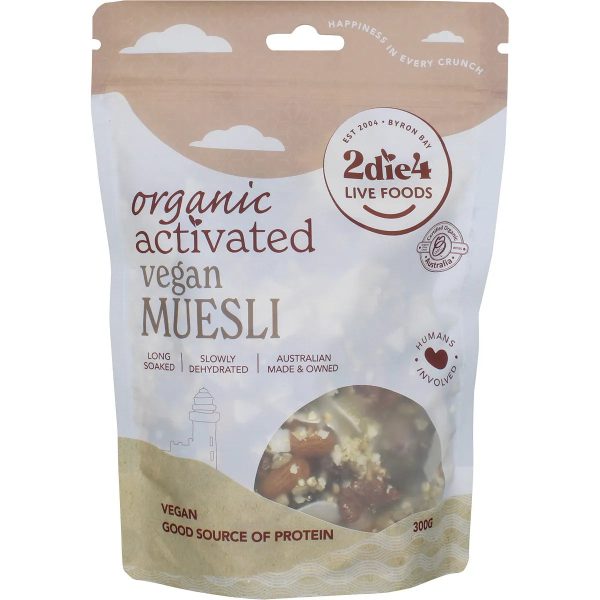 2Die4 Live Foods Activated Organic Muesli 300g For Sale