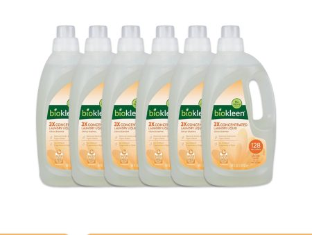 BIOKLEEN Laundry Liquid Citrus Essence Pack of 6 (946g each) For Sale