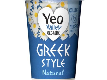 YEO VALLEY Organic Greek Style Yoghurt, Natural - 450g Online Hot Sale