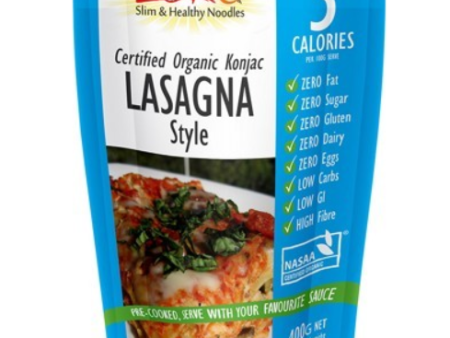 Zero Slim & Healthy Certified Organic Konjac - Lasagna Style 400g Cheap