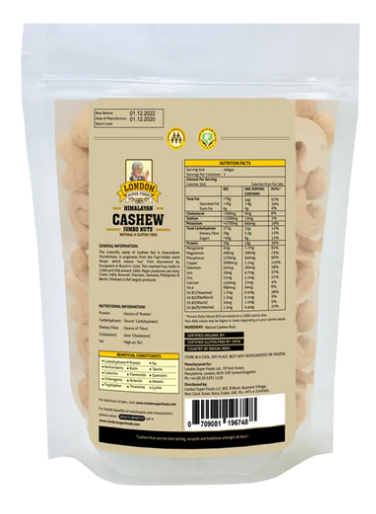 LONDON SUPER FOODS Himalayan Natural Cashew Nuts, 100g - Gluten Free Online now