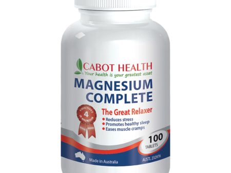 Cabot Health Magnesium Complete 100 Tablets Online Hot Sale