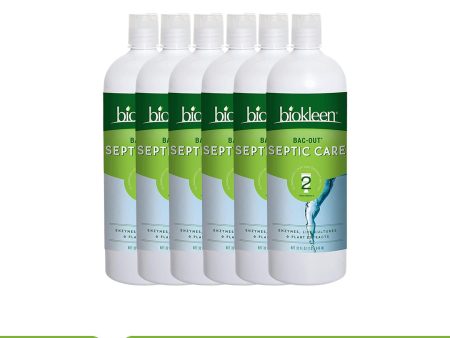 BIOKLEEN Bac-Out Septic Care - Pack of 6 (32 Oz each) For Sale