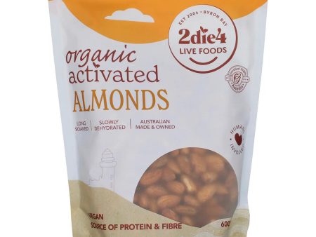 2Die4 Live Foods Activated Organic Almonds 600g Cheap