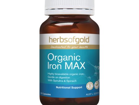 Herbs of Gold Organic Iron Max 30 Capsules Supply