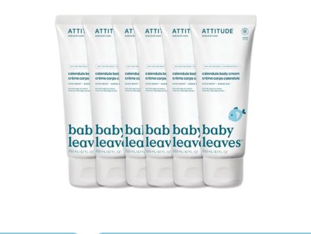 ATTITUDE Baby Leaves Calendula Cream  - Night - Almond milk - Pack of 6 (200ml each) For Cheap