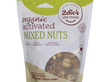 2Die4 Live Foods Organic Activated Mixed Nuts With Fresh Whey 600g Fashion