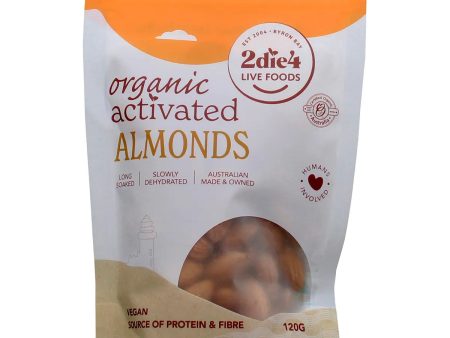 2Die4 Live Foods Activated Organic Almonds 120g Cheap