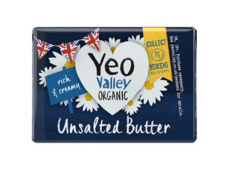 YEO VALLEY Organic Unsalted Butter, 200g For Sale