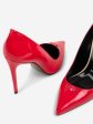 Escarpins en cuir verni rouge Online now