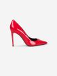 Escarpins en cuir verni rouge Online now