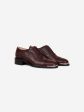 Derbies en cuir bordeaux Online Sale