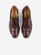 Derbies en cuir bordeaux Online Sale